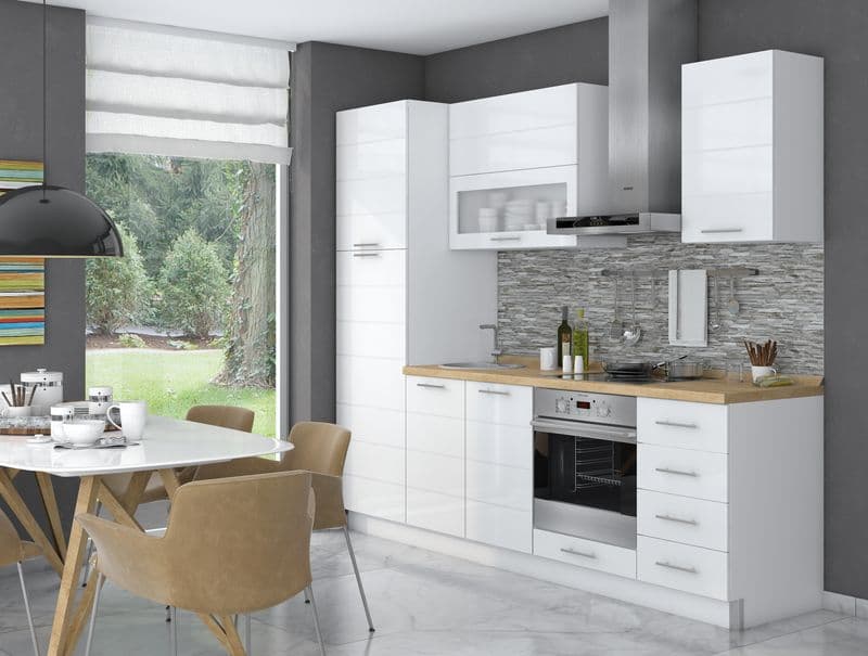 Blok kuhinja HIGHLINE 255 cm - Modularna - slika 1