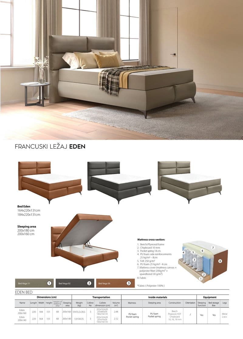 Krevet francuski Eden - slika 1