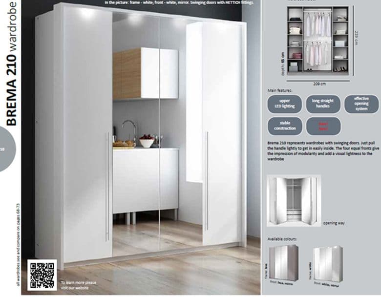 Ormar klizni Brema 250cm - slika 2