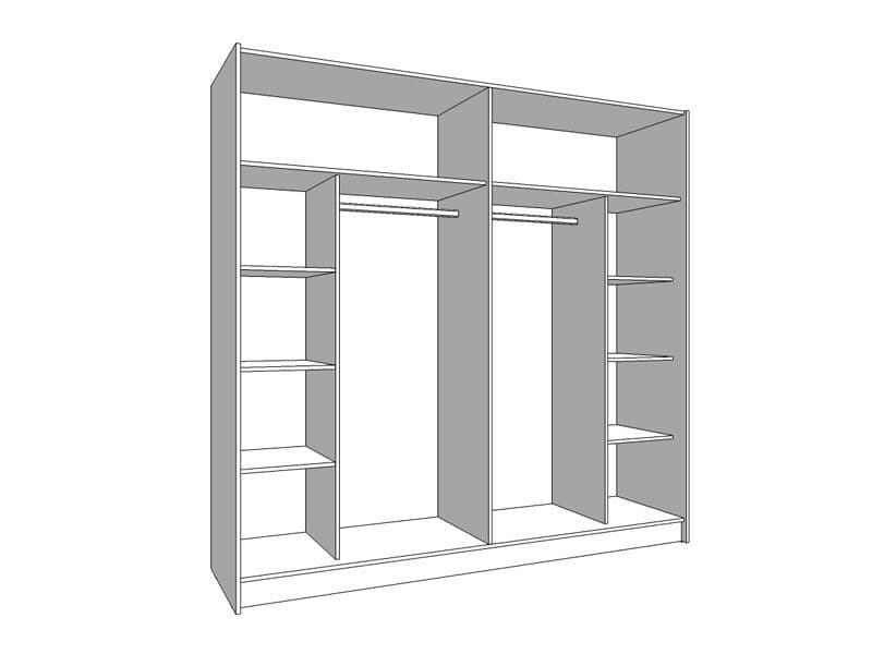 Ormar_klizni Sierra 220 OG - slika 2