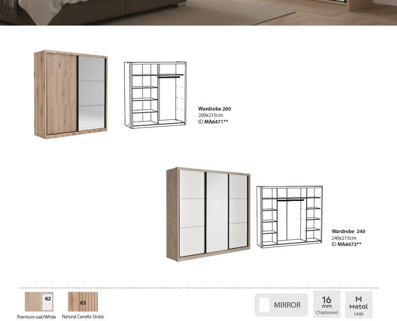 Ormar klizni Slide 200cm - slika 3