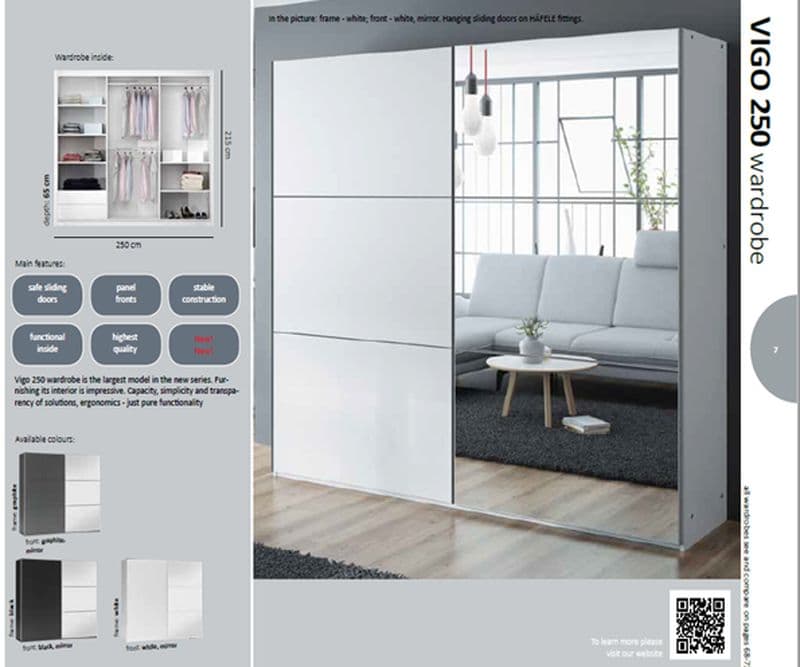 Ormar klizni Vigo dim.120/150/200/225/250cm - slika 5