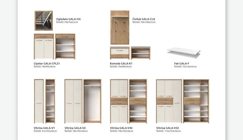 Predsoblje Gala - slika 2