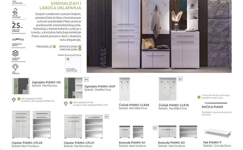 Predsoblje Piano - slika 5