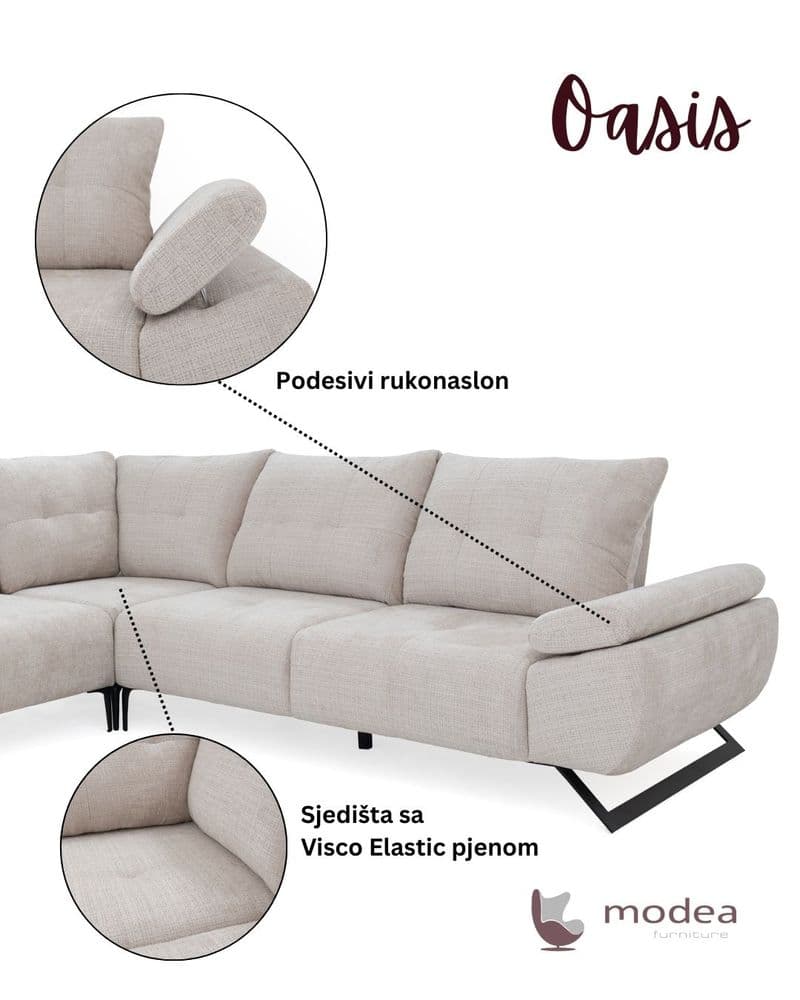 Program Oasis sjedeće kutne garniture - slika 4