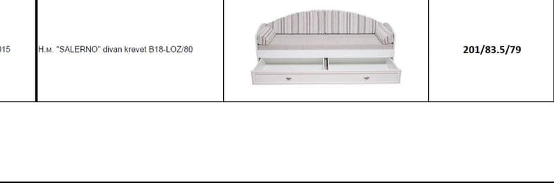 Spavaća soba Salerno - slika 2